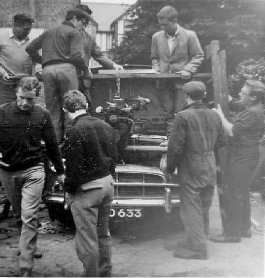 Major surgery being performed in Wavecrest back yard